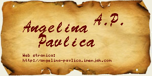 Angelina Pavlica vizit kartica